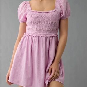 American Eagle Outfitters Lilac Smocked Dress